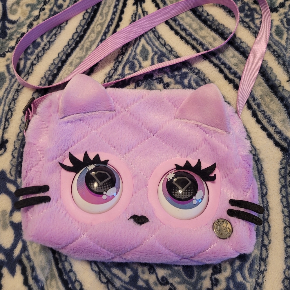 Girls Animated Kitty Purse Pet